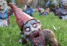 Zombie gnomes attack! (2871 visits) Zombie gnomes attack!
