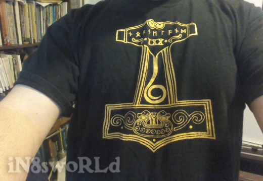Norseland's 30th anniversary shirt (2539 visits) Currently my only Mulnir.
OK, so not Celtic at all, but might might argue that the Vikings "stole" ... Norseland's 30th anniversary shirt