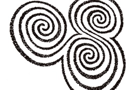 The spiral at Newgrange, Ireland (3843 visits) The spiral at Newgrange, Ireland