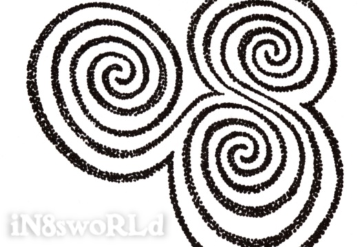 The spiral at Newgrange, Ireland