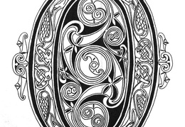 The letter O from an illustrated manuscript (2585 visits) The letter O from an illustrated manuscript