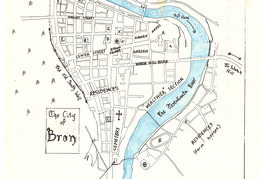 City of Bron, based on archeological map