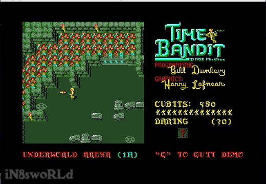 Atari ST game 'Time Bandit' running in NoSTalgia 1.42