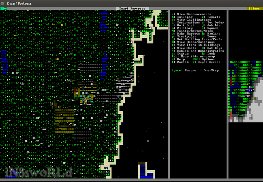 Dwarf Fortress (2955 visits) My first Dwarf Fortress. No idea what I'm doing, but still alive (for now) Dwarf Fortress
