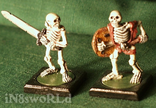 Skeletons closeup