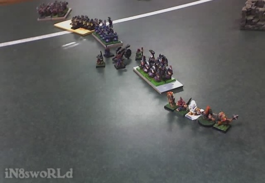 01-29-09_2119 (11913 visits) Taking turns to deploy forces, this is what the Dwarf battle line looked like as the game began. Th... 01-29-09_2119
