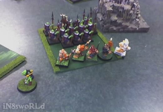01-30-09_0013 (10406 visits) The Slayers rout the Goblin spearmen at the end of turn 4. We ran out of time at this point (it was... 01-30-09_0013
