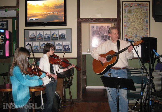 Nate and 2/3rds of the fiddle section