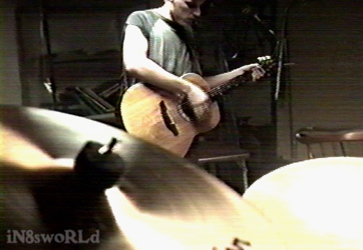 Nate strums in the basement