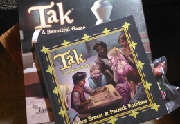 Tak kickstarter arrives! (2696 visits) We've had a ton of fun playing Tak on our own home made board, but its great to finally have the off... Tak kickstarter arrives!