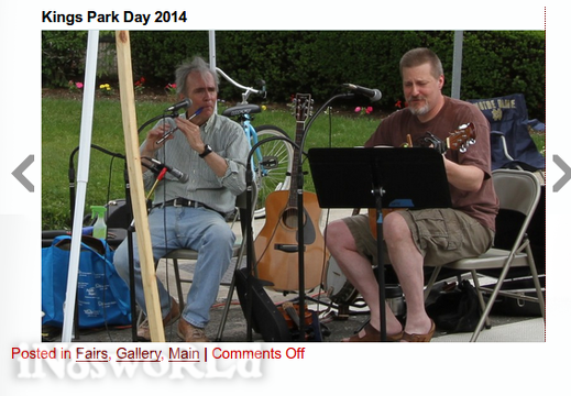 kingsparkday (4596 visits) Nate met up with John Corr to play Irish music at Kings Park Day to support Brian Clancy's Realty (h... kingsparkday