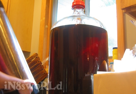 Kegging the Braggot (2359 visits) Braggot is a blend of mead and beer. Look how crystal clear this baby turned out! It's at about 9 mo... Kegging the Braggot