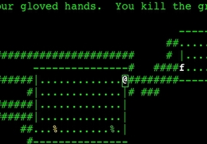 telnetting into a nethack game