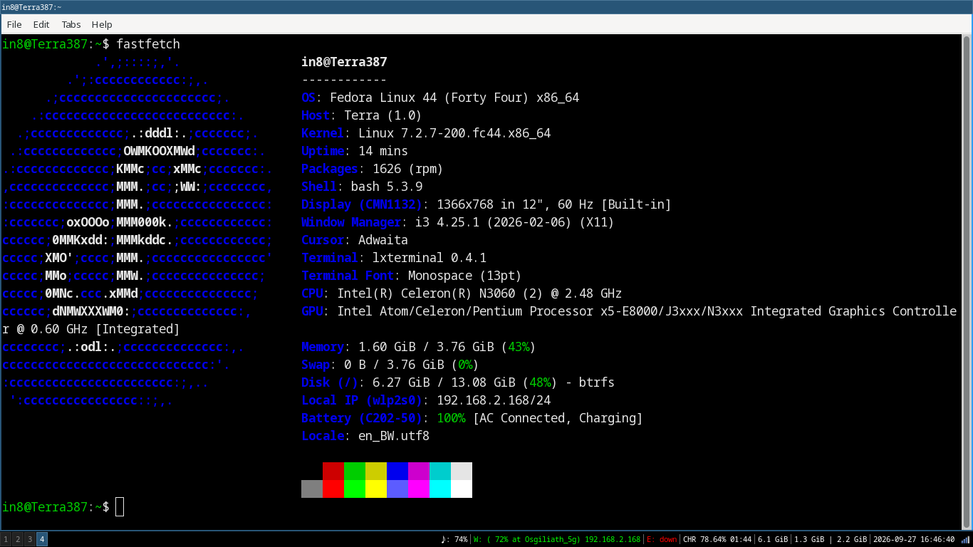 Fastfetch deets